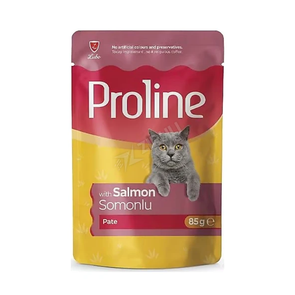 5 ADET Proline Pate Somonlu Yetişkin Kedi Maması 85 Gr ürün görseli 1