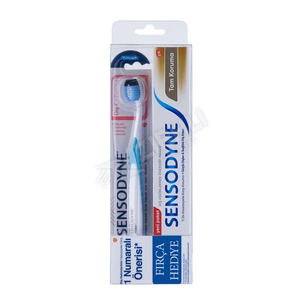 5 ADET Sensodyne Diş Macunu 75 Ml Tam Koruma + Diş Fırçası ürün görseli 1