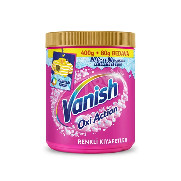 5 ADET Vanish Oxi Leke Çıkarıcı Renkliler İçin 480 Gr ürün görseli 1