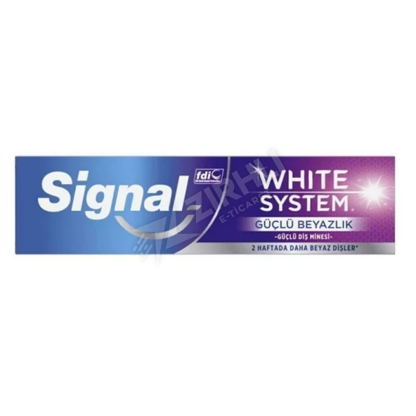5 ADET Signal White System Diş Macunu Strong 75 Ml ürün görseli 1