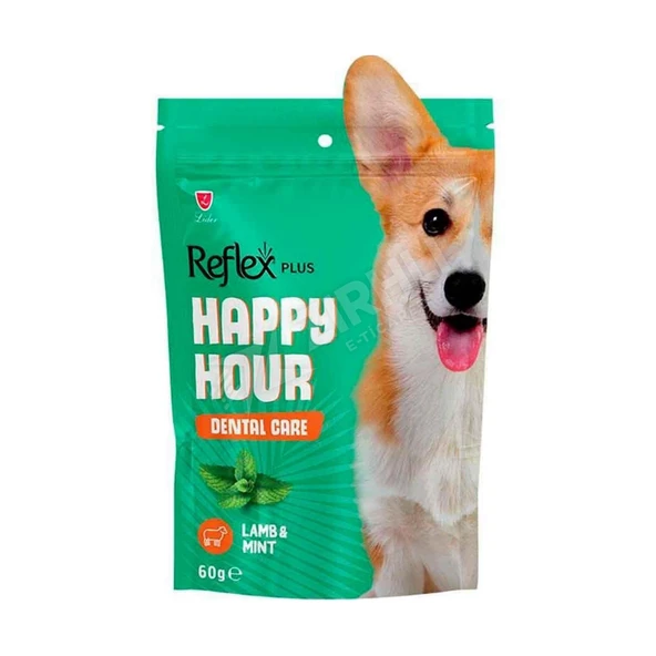 5 ADET Reflex Plus Happy Hour Ağız Ve Diş Sağlığı İçin Köpek Ödül Maması 60 Gr ürün görseli 1