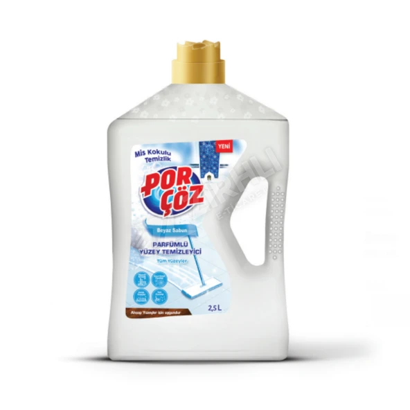 5 ADET Porçöz Beyaz Sabun Yüzey Temizleyici 2500 Ml ürün görseli 1