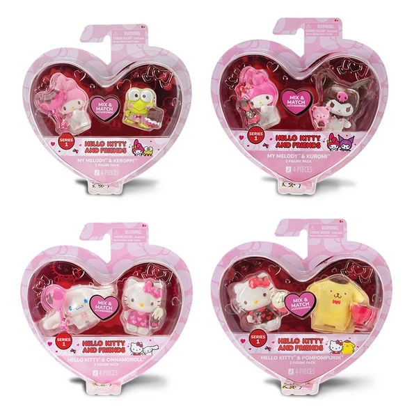 Hello Kitty Kalpten Kalbe 2'li Figür Seti ürün görseli 1