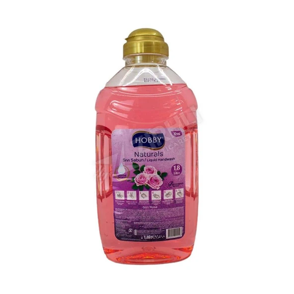 5 ADET Hobby Natural Gül Sıvı Sabun Gliserinli 1.5Lt ürün görseli 1