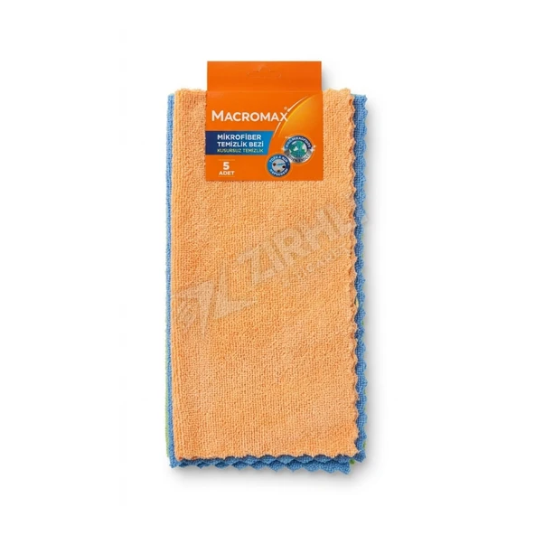5 ADET Macromax Mikrofiber Temizlik Bezi 5 Adet (Açık) ürün görseli 1