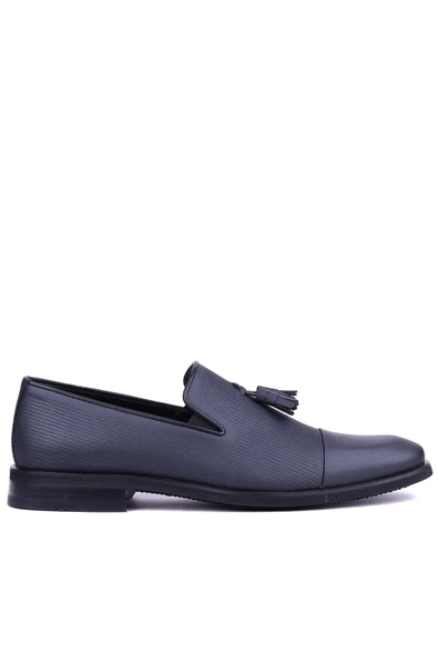 Shoetyle - Hakiki Deri Mat Siyah Erkek Klasik Ayakkabı - 900-4702 ürün görseli 1