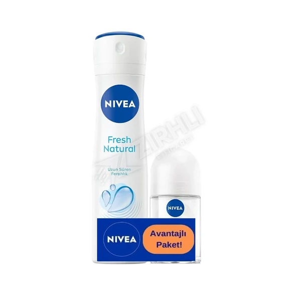 5 ADET Nivea Fresh Kadın Deodorant 150 Ml  + Roll-On 25 Ml Hediye ürün görseli 1