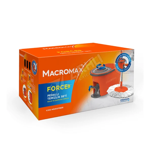5 ADET Macromax Force Pedallı Otomatik Temizlik Seti ürün görseli 1