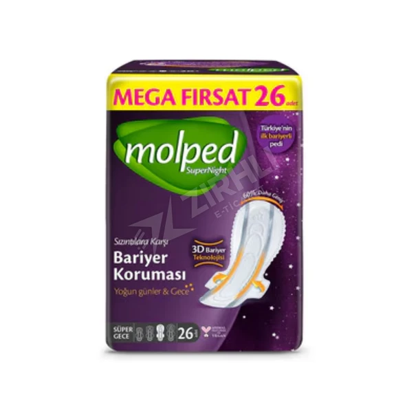 5 ADET Molped Mega Fırsat SuperNight Süper Gece 26'lı ürün görseli 1