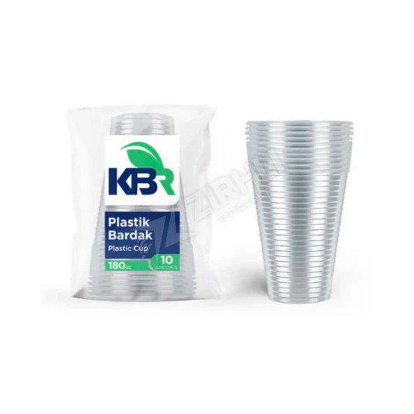 5 ADET Kbr Plastik Bardak 180 Cc 10'lu ürün görseli 1