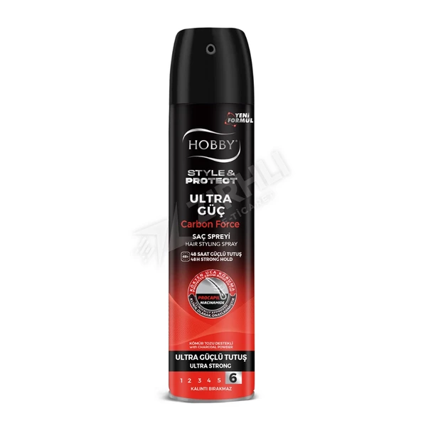 5 ADET Hobby Saç Spreyi Karbon 250 Ml ürün görseli 1