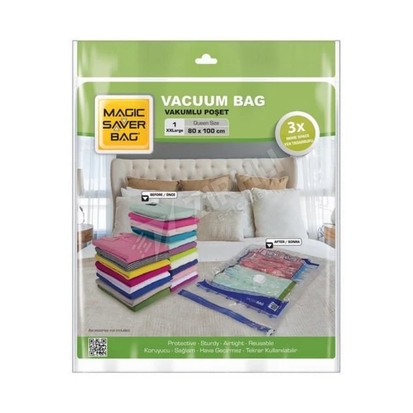 5 ADET Magic Saver Bag Vakumlu Poşet Tekli Xxl ürün görseli 1