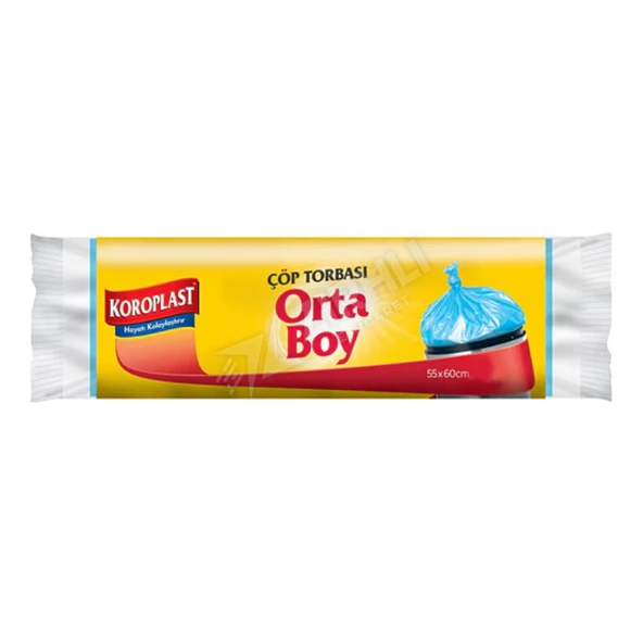 5 ADET Koroplast Çöp Torbası Orta Boy 15'li ürün görseli 1