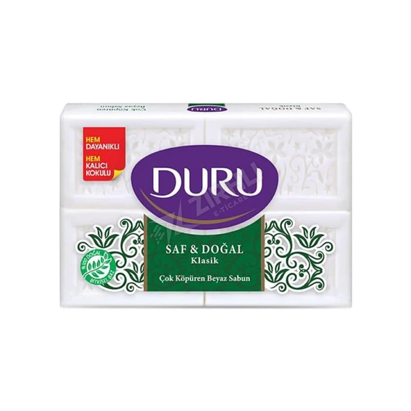 5 ADET Duru Sabun Klasik Saf & Doğal 4 x 200 Gr ürün görseli 1