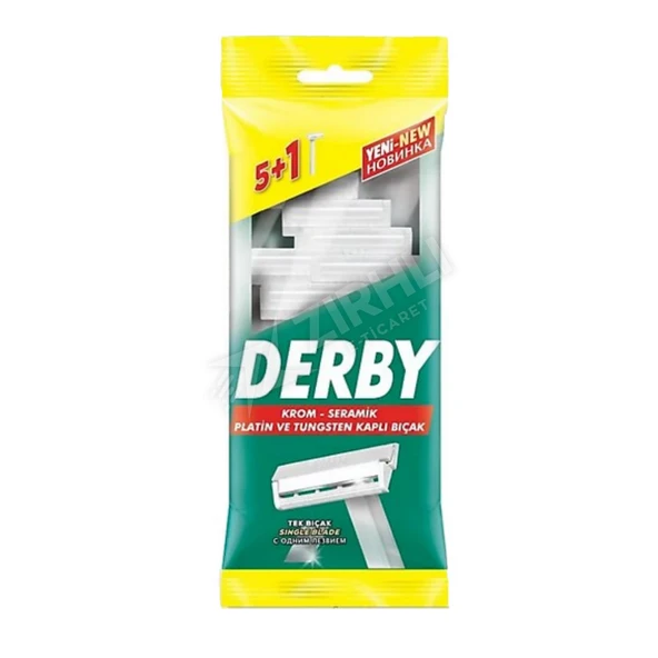 5 ADET Derby Tek Bıçak 5 + 1 Poşet ürün görseli 1