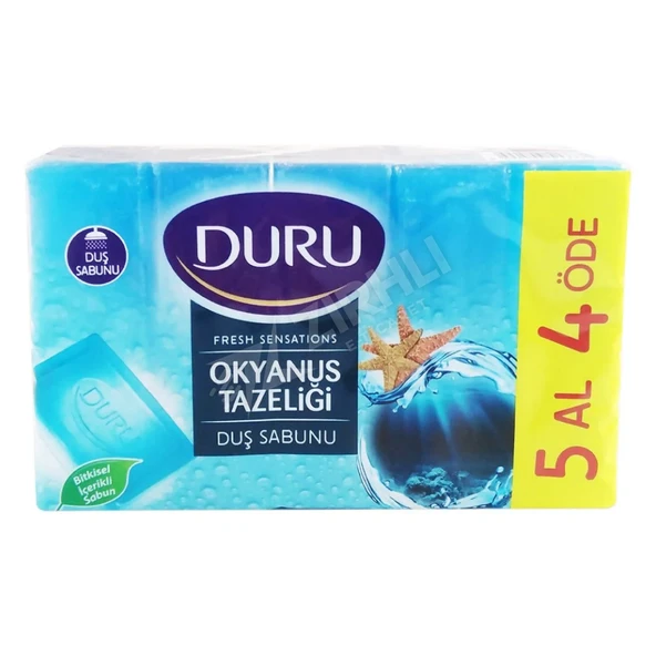5 ADET Duru Duş Sabunu Okyanus Tazeliği 5'li 150 Gr ürün görseli 1