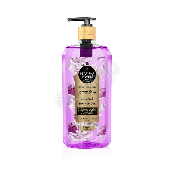 5 ADET Eyüp Sabri Tuncer Duş Jeli Pure Love Pet Şişe 750 Ml ürün görseli 1