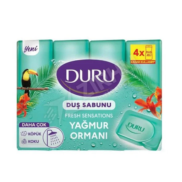 5 ADET Duru Fresh Duş Sabunu Yağmur Ormanı 4X150 Gr ürün görseli 1