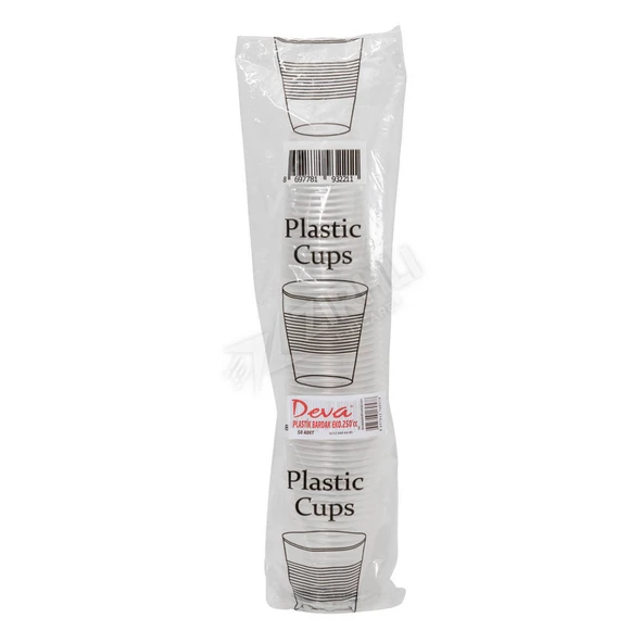 5 ADET Deva 250'Cc plastik Bardak 50'Li Eko ürün görseli 1