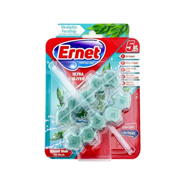 5 ADET Ernet Wc Blok Ultra Okaliptus Ferahlığı 2X50 Gr ürün görseli 1