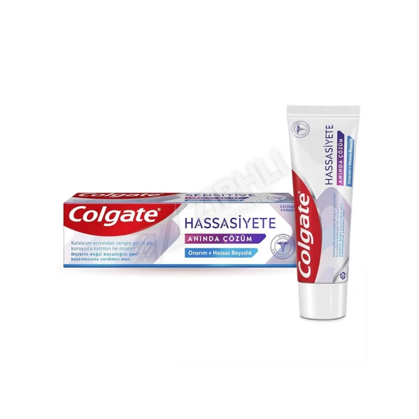 5 ADET Colgate Hassasiyete Anında Çözüm Onarım + Hassas Beyazlık Diş Macunu 100 Ml ürün görseli 1