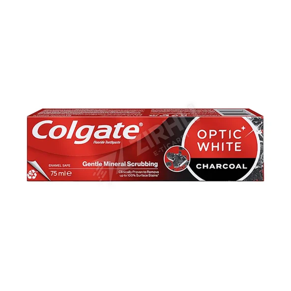 5 ADET Colgate Diş Macunu Optic White Aktif Kömür 75 Ml ürün görseli 1