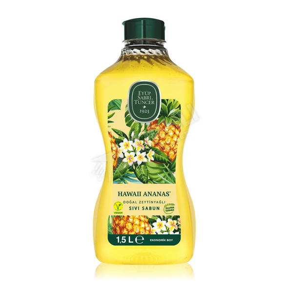 5 ADET Eyüp Sabri Tuncer Sıvı Sabun Hawaii Ananas 1.5 Lt ürün görseli 1