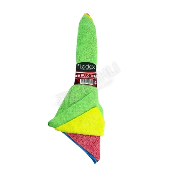 5 ADET Flodex Eko Rulo Mikrofiber Temizlik Bezi 4'lü ürün görseli 1