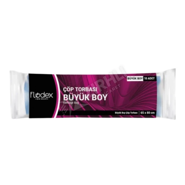 5 ADET Flodex Extra Güçlü Çöp Torbası Büyük Boy (Mavi) ürün görseli 1