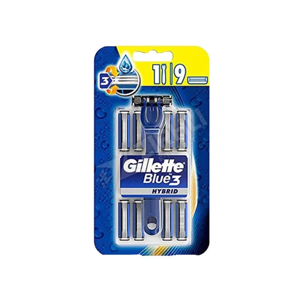 5 ADET Gillette Blue3 Hybrid Tıraş Makinesi + 9 Yedek Bıçak ürün görseli 1