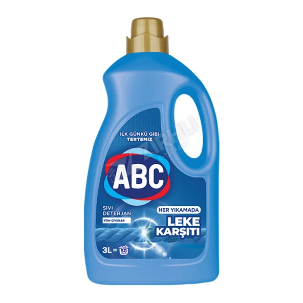 5 ADET Abc Sıvı Çamaşır Deterjanı Leke Karşıtı 3 Lt ürün görseli 1