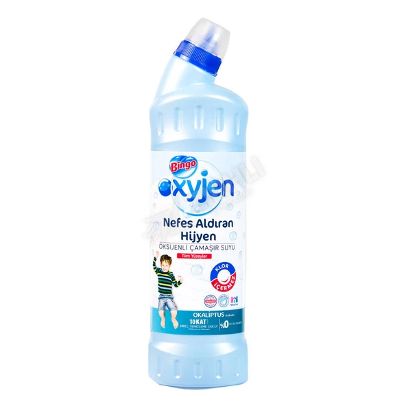 5 ADET Bingo Oksijen Okaliptüs Çamaşır Suyu 750 Ml ürün görseli 1