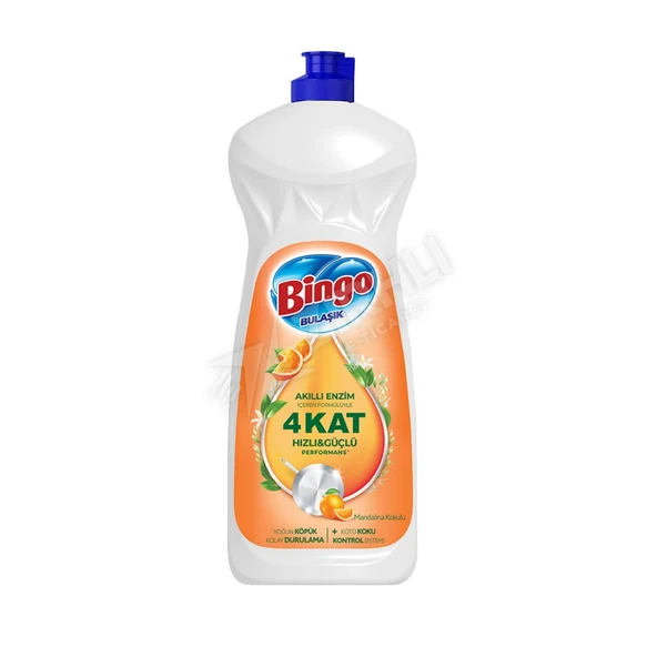 5 ADET Bingo Sıvı Bulaşık Deterjanı Mandalina 1500 Ml ürün görseli 1