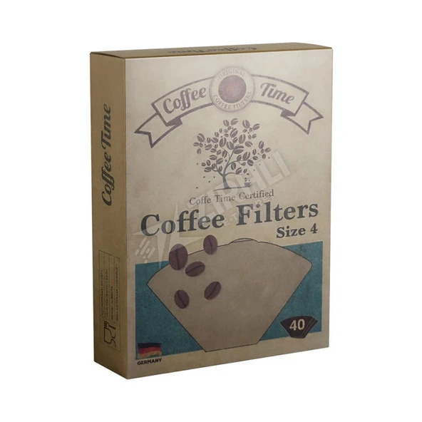 5 ADET Coffe Time Kahve Filtre Kağıdı No:4 40'lı ürün görseli 1