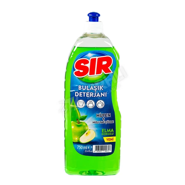 4 ADET Sır Bulasık Deterjanı 750 Ml Elma ürün görseli 1