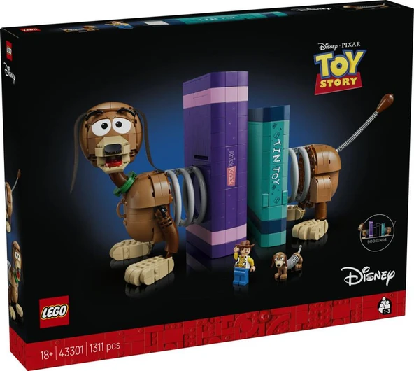 LEGO Disney 43301 Toy Story Slinky Dog Bookends ürün görseli 1
