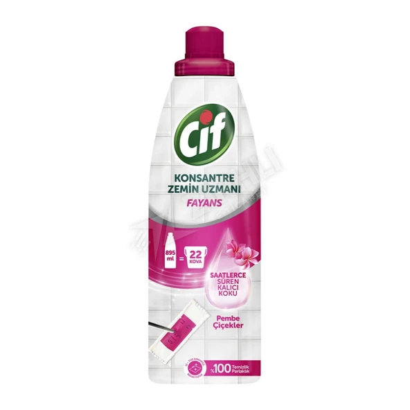 5 ADET Cif Jel Konsantre Zemin Uzmanı Pembe Çiçek 750 Ml ürün görseli 1