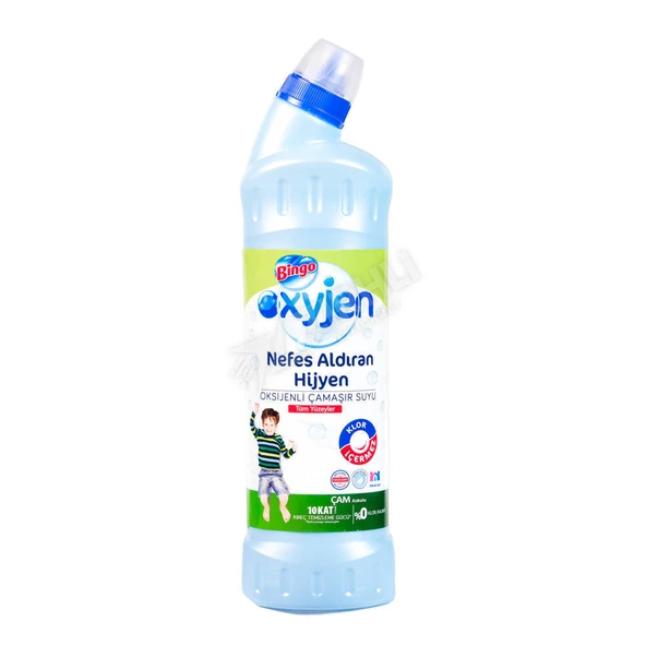 5 ADET Bingo Oksijen Çam Kokulu Çamaşır Suyu 750 Ml ürün görseli 1