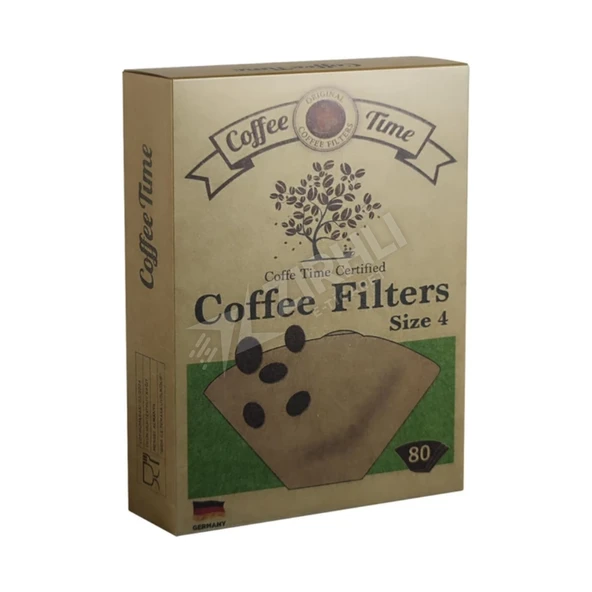 5 ADET Coffe Time Kahve Filtre Kağıdı No:4 80'li ürün görseli 1