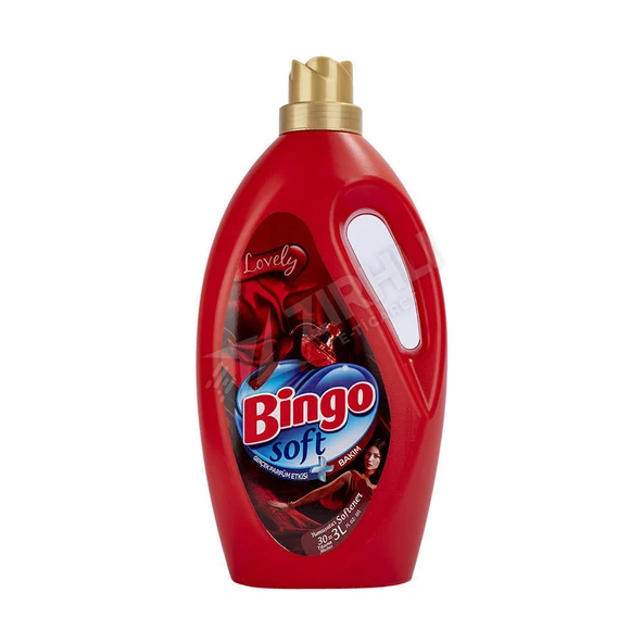 5 ADET Bingo Soft Lovely Çamaşır Yumuşatıcı 3 Lt ürün görseli 1