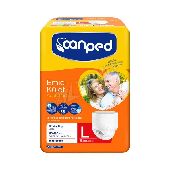 5 ADET Canped Emici Büyük 8 Li Külot Bezi ürün görseli 1