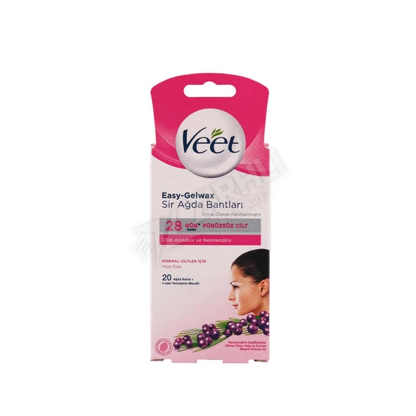 4 ADET Veet Sir Ağda Bandı Hassas Ciltler İçin 20 Li ürün görseli 1