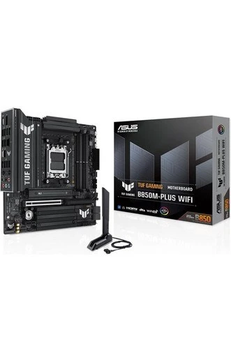 ASUS Tuf Gamıng B850M-E WIFI6E Ddr5 Hdmı-Dp Typec Pcıe 5.0 Am5 Matx ürün görseli 1