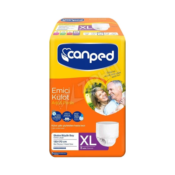 5 ADET Canped Emici Extra Large 7 Li Külot Bezi ürün görseli 1
