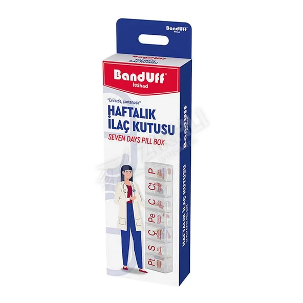 5 ADET Banduff Sağlık Haftalık İlaç Kutusu ürün görseli 1