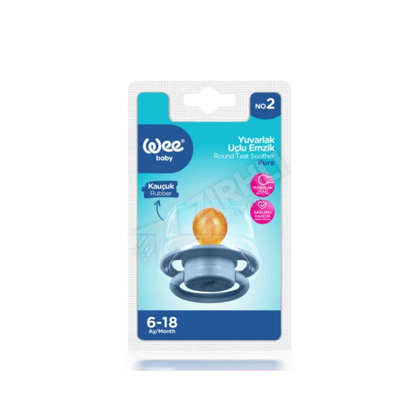 4 ADET Wee Baby Pure Yuvarlak Uçlu Kauçuk Emzik No:2 ürün görseli 1