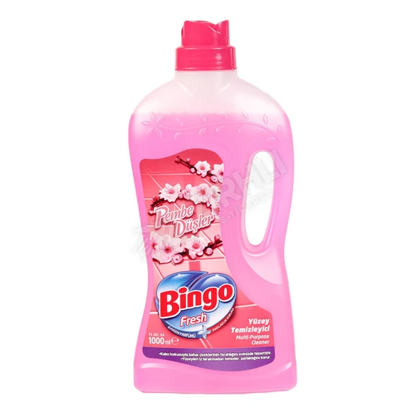 5 ADET Bingo Fresh Pembe Düşler Yüzey Temizleyici 1 Lt ürün görseli 1