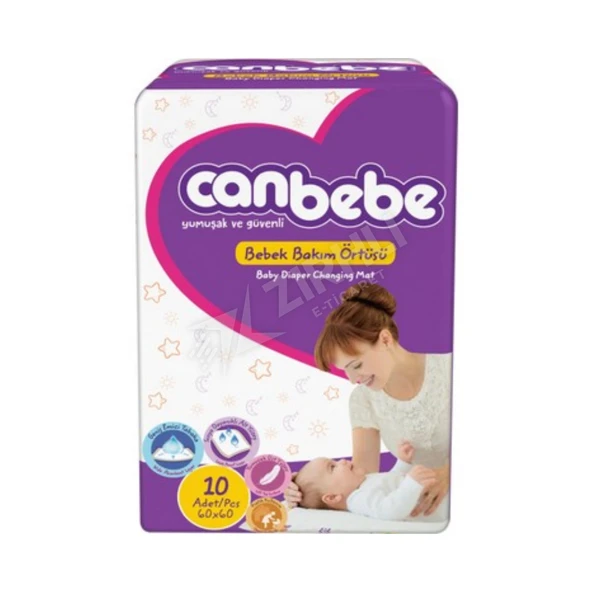 5 ADET Canbebe Bebek Bakım Örtüsü 10'lu ürün görseli 1