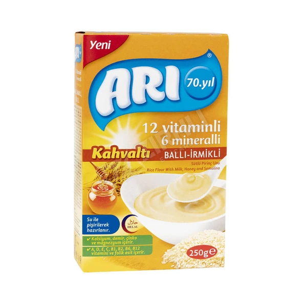5 ADET Arı Mama Ek Besin Ballı İrmikli 250 Gr ürün görseli 1