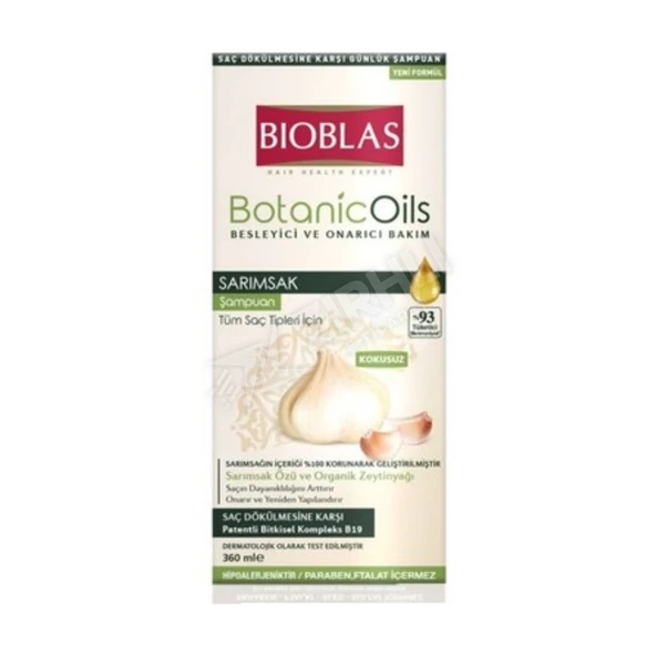 5 ADET Bioblas Sarımsak Şampuan Botanic Oils 360 Ml ürün görseli 1